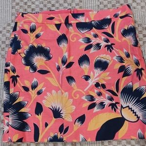 J.Crew Linen & Cotton, NWT  floral Postage Stamp Mini, size 4